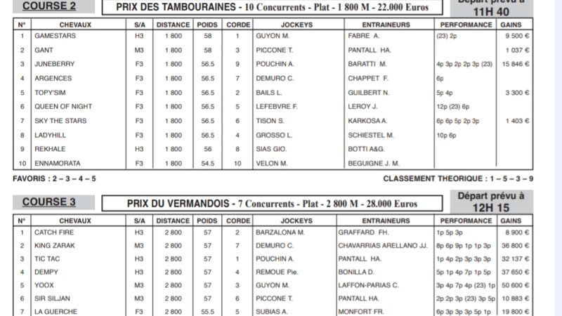 Hippodrome de Compiègne : Pronostics du 11 octobre 2024 (R4)